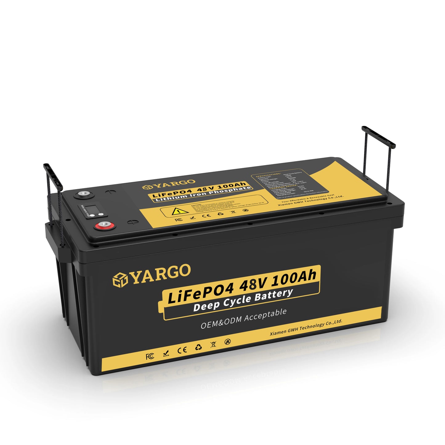 Wholesale OEM 5000 Cycle 48V 100Ah golf cart lifepo4 lithium ion battery pack 51.2v 100Ah deep cycle battery Customizable