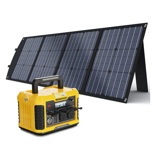 Togopower Advance1000,933Wh/1000W Power Station with 120W Foldable Solar Panel Included