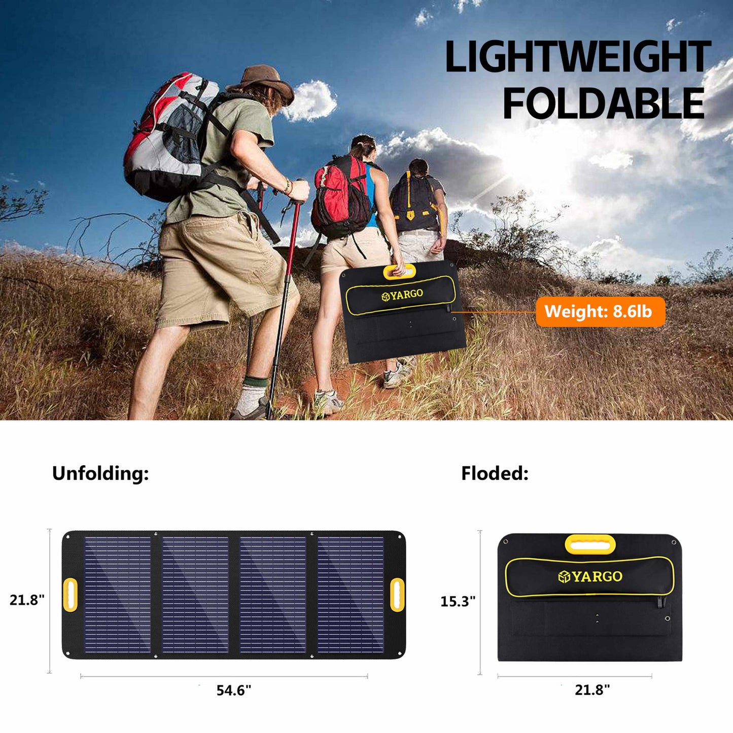 Togopower Advance1000,933Wh/1000W Power Station with with Yargopower 100W Solar Panel(YP) Included