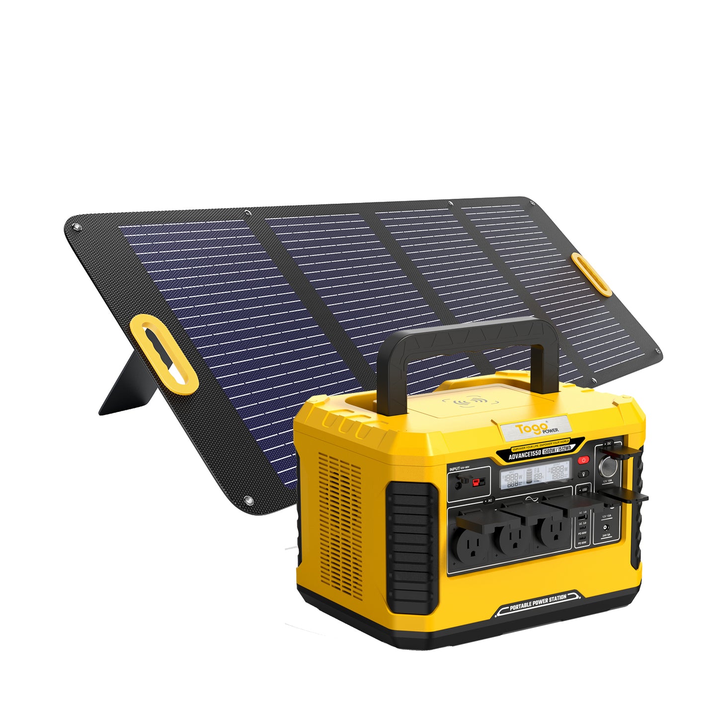 Togopower Advance1550,1512Wh Power Station with Yargopower 100W Solar Panel(YP) Included