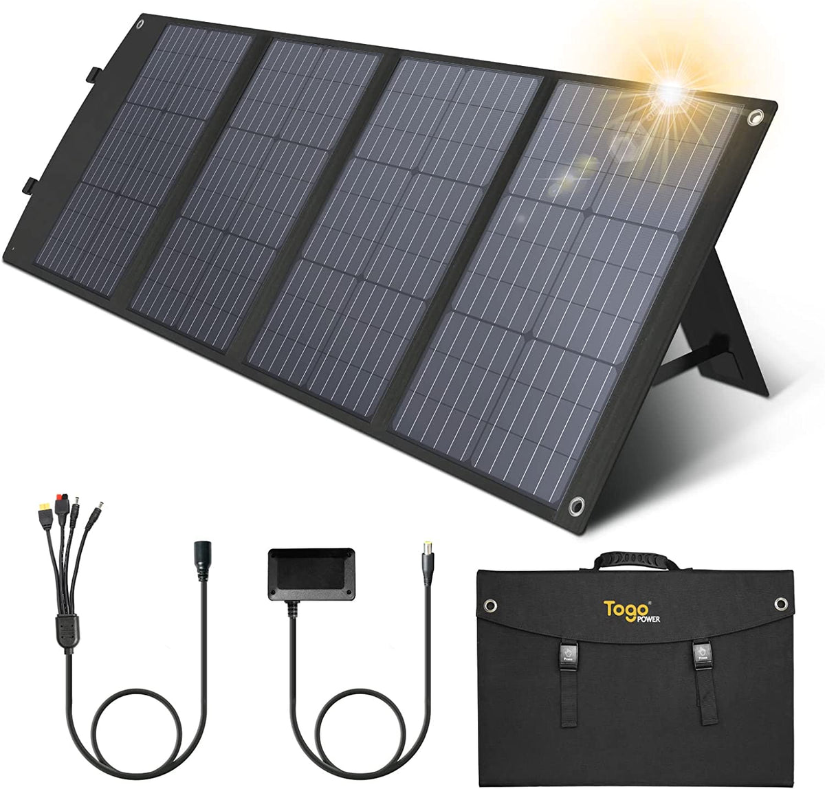 Togo Power 60W Solar Panel as Portable Solar Generator, Portable Foldable  Solar Outputs Battery Charger for Outdoors Camping RV - AliExpress