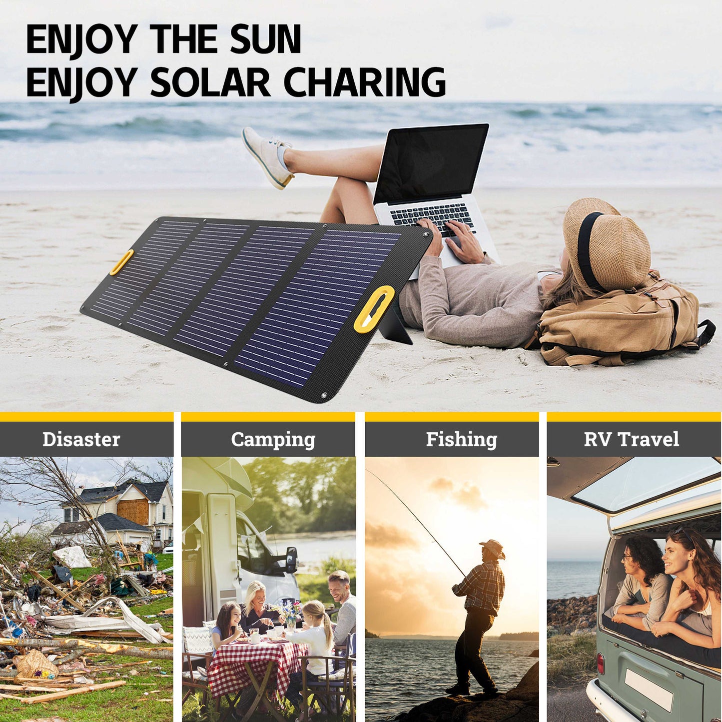 Yargo 100W Portable Solar Panel YP100 for Portable Power Stations